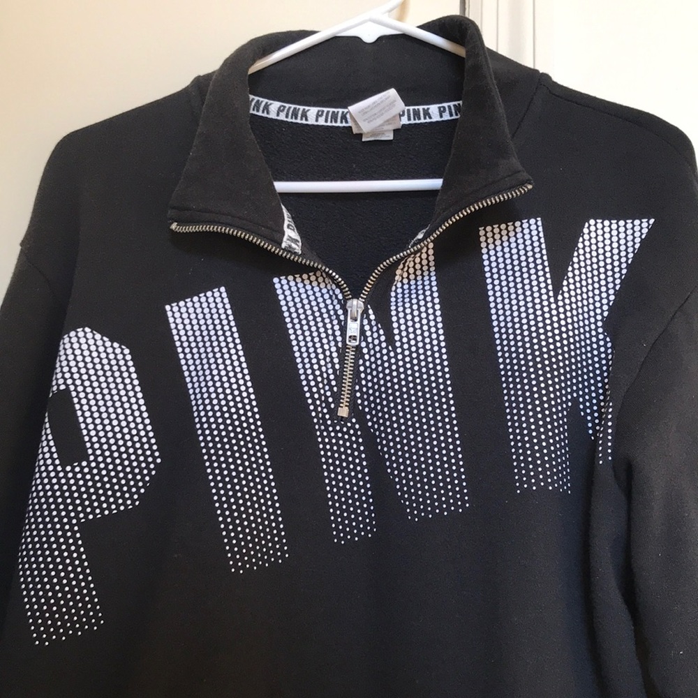 Pink Quarter Zip Sweatshirt